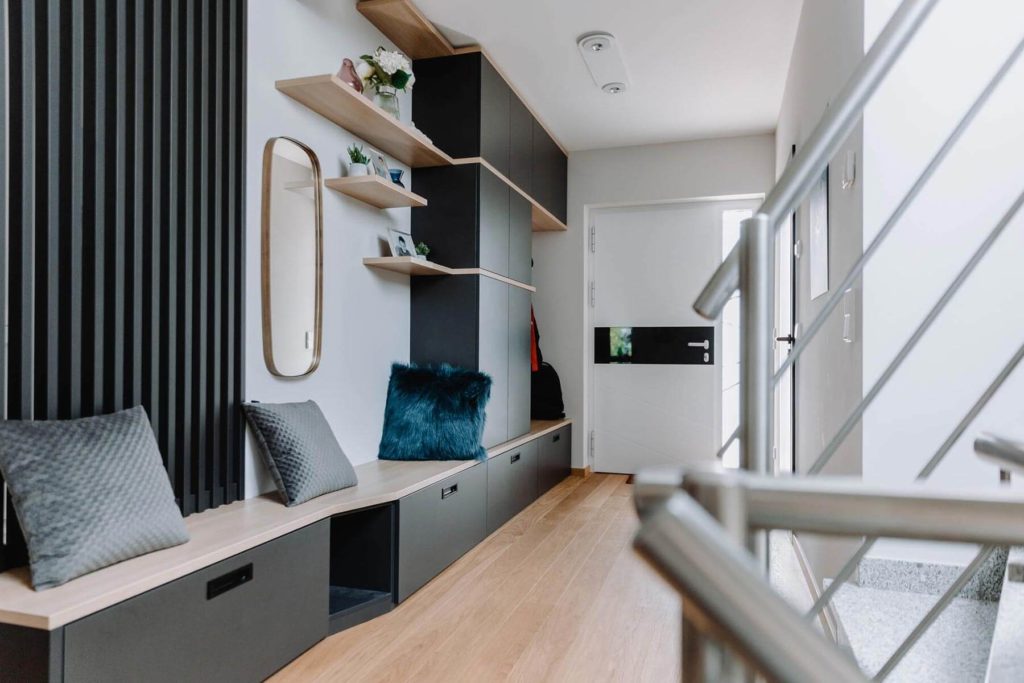 Aménagement de l'entrée d'une maison à Neuilly